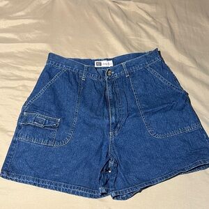 Vintage 90’s Faded Glory Deep Blue Jean Shorts